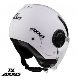 Casca Axxis model Metro S A0 alb lucios (open face) - AXXIS - MLM Motors