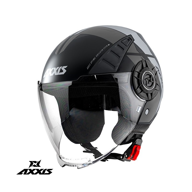 Casca Axxis model Metro Cool B2 gri mat (open face) - AXXIS - MLM Motors