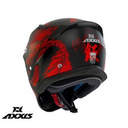 Casca Axxis model Hunter SV ONI B5 rosu mat (ochelari soare integrati) - AXXIS - MLM Motors