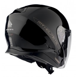 Casca open face MT Thunder III SV Jet A1 negru lucios (ochelari soare integrati) - MT HELMETS - MLM Motors