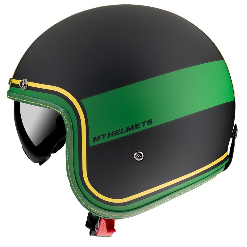 Casca open face MT Le Mans 2 SV Tant C9 negru/auriu mat (ochelari soare integrati) - MT HELMETS - MLM Motors