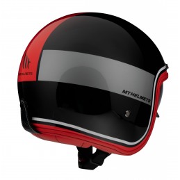 Casca open face MT Le Mans 2 SV Tant A5 negru/rosu lucios (ochelari soare integrati) - MT HELMETS - MLM Motors