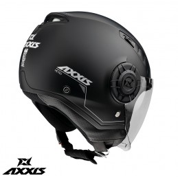 Casca Axxis model Metro A1 negru lucios (open face) - AXXIS - MLM Motors