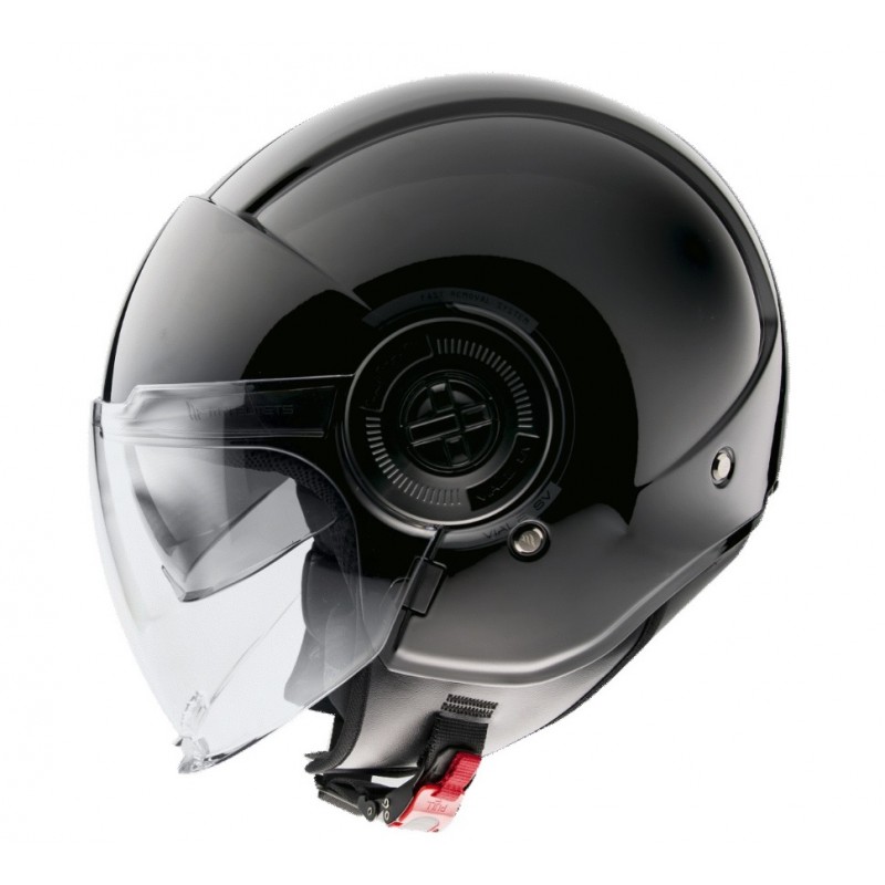 Casca MT Viale SV A1 negru lucios (ochelari soare integrati) - MT HELMETS - MLM Motors