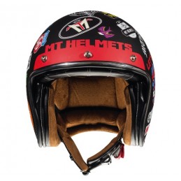Casca open face motociclete MT Le Mans 2 SV Anarchy A1 negru mat (ochelari soare integrati) - MT HELMETS - MLM Motors