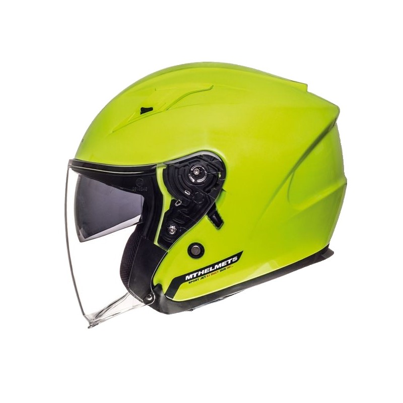 Casca open face motociclete MT Avenue SV galben fluor lucios (ochelari soare integrati) - MT HELMETS - MLM Motors