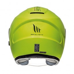 Casca open face motociclete MT Avenue SV galben fluor lucios (ochelari soare integrati) - MT HELMETS - MLM Motors