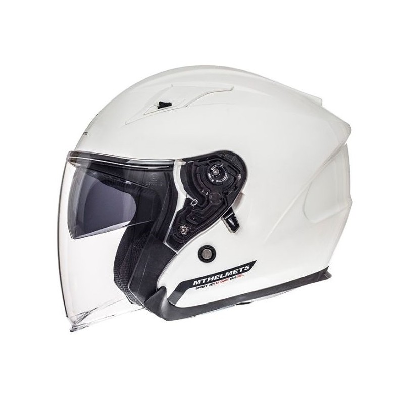 Casca open face motociclete MT Avenue SV alb lucios (ochelari soare integrati) - MT HELMETS - MLM Motors