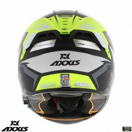 Casca integrala Axxis Hawk SV Judge B3 galben fluor mat negru mat (ochelari soare integrati) - AXXIS - MLM Motors