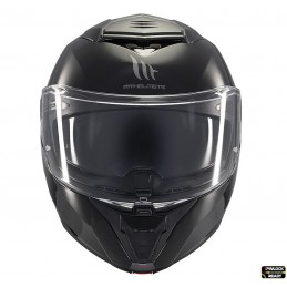 Casca modulabila MT Atom 2 SV A1 negru lucios (ochelari soare integrati) - MT HELMETS - MLM Motors