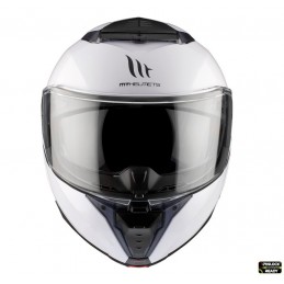 Casca modulabila MT Atom 2 SV A0 alb lucios (ochelari soare integrati) - MT HELMETS - MLM Motors