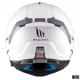 Casca modulabila MT Atom 2 SV A0 alb lucios (ochelari soare integrati) - MT HELMETS - MLM Motors