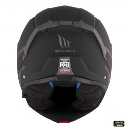 Casca modulabila MT Atom 2 SV A1 negru mat (ochelari soare integrati) - MT HELMETS - MLM Motors