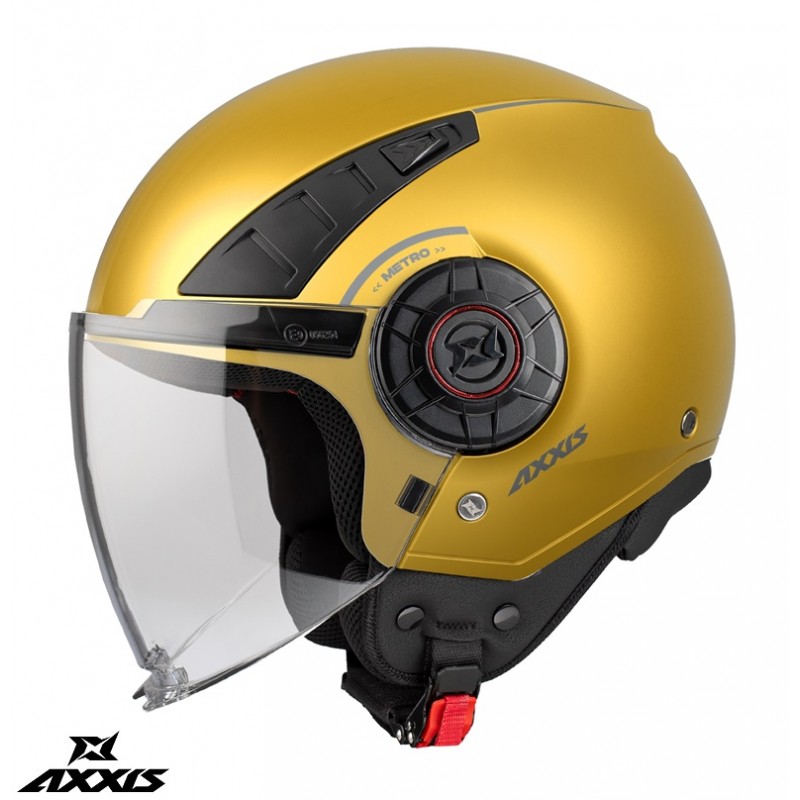 Casca Axxis model Metro S A3 galben mat (open face) - AXXIS - MLM Motors