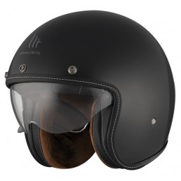 Casca open face MT Le Mans 2 SV Tant C9 negru/auriu mat (ochelari soare integrati) - MT HELMETS - MLM Motors