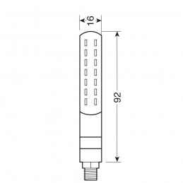 SET SEMNALIZARI  spate LAMPA Line SQ, secvențiale cu LED-uri și lumini de parcare/stop spate - LED 12V 90477 - LAMPA - MLM Motors