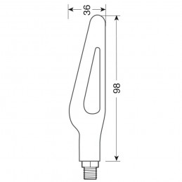SET SEMNALIZARI LAMPA Glory SQ cu LED secvențiale - LED 12V 90474 - LAMPA - MLM Motors
