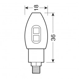 SET SEMNALIZARI Volt LED - Negru 90504 LAMPA - LAMPA - MLM Motors