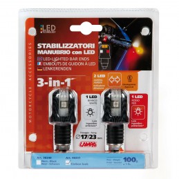 SET SEMNALIZARI GHIDON Capetele ghidonului iluminate cu LED-uri, 12V - Carbon 90241 LAMPA - LAMPA - MLM Motors