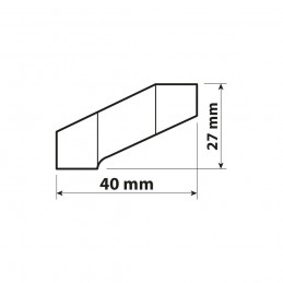 Adaptor prelungire oglindă dreapta M8 90537 - LAMPA - MLM Motors