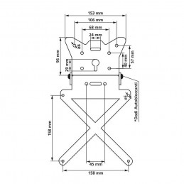 Suport numar rabatabil LAMPA X-PLATE 90144 - LAMPA - MLM Motors