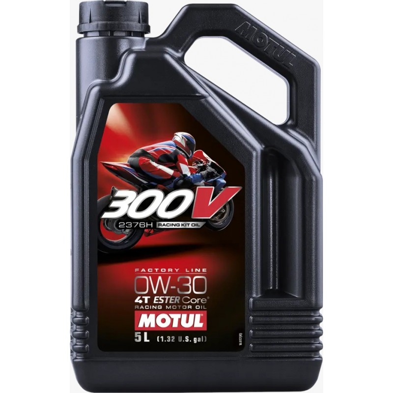 Ulei motor MOTUL 300V ROAD RACING KIT OIL 2376H 0W30 4T - 5L - MOTUL - MLM Motors