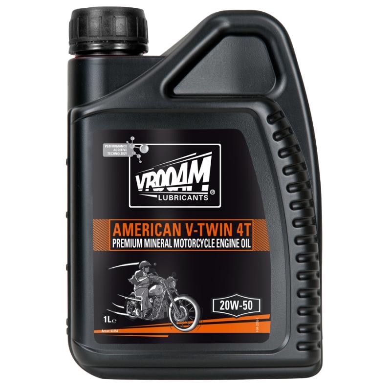 Ulei motor VROOAM AMERICAN V-TWIN MINERAL 20W50 - 1L - VROOAM - MLM Motors