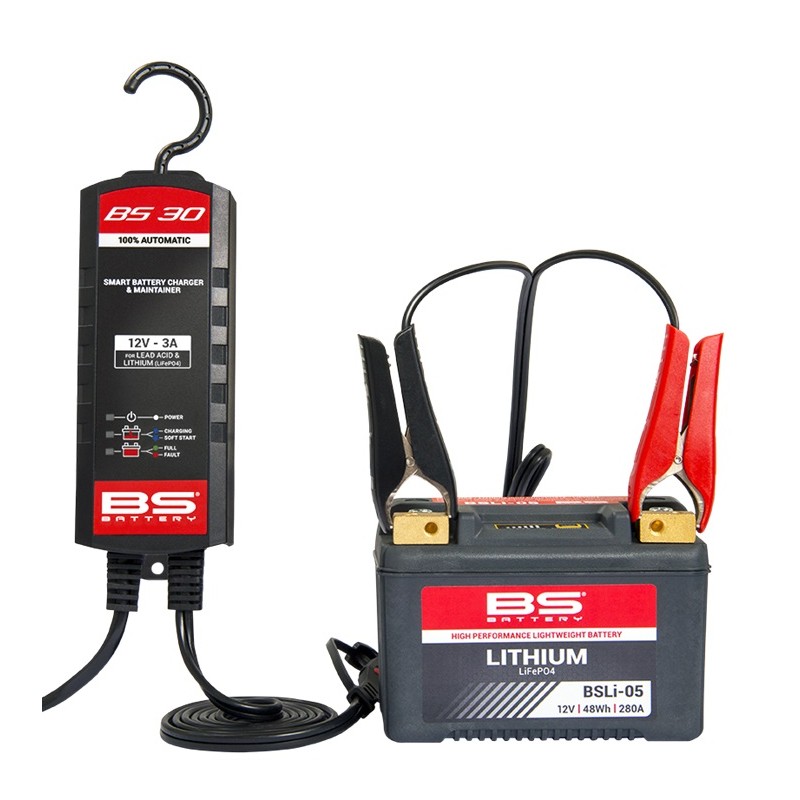 Încărcător baterii inteligent BS-BATTERY BS30 12V 3A - BS BATTERY - MLM Motors