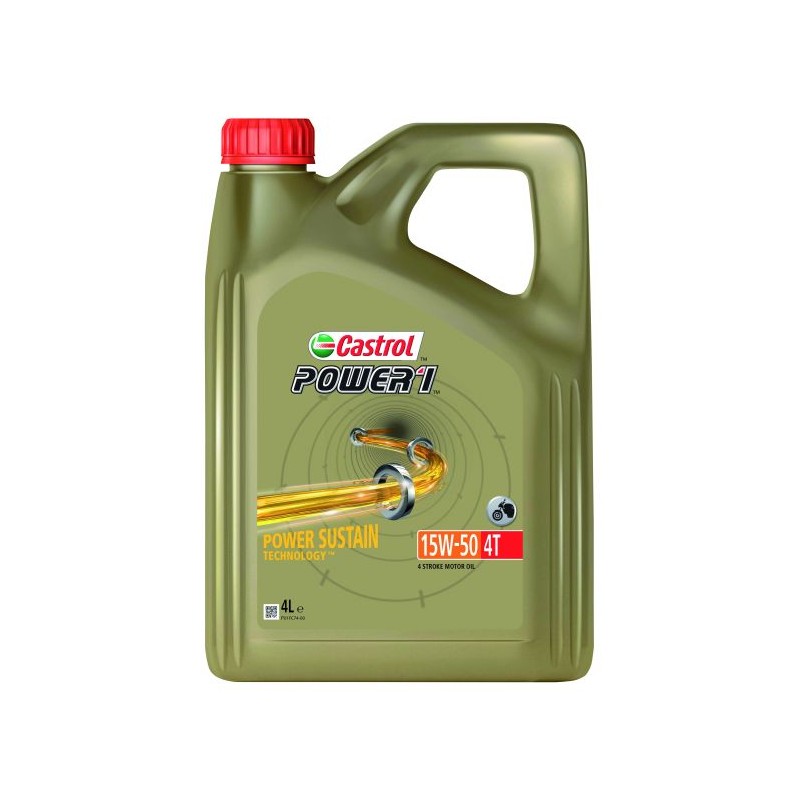 Ulei motor CASTROL POWER1 4T 15W50 - 4L - CASTROL - MLM Motors