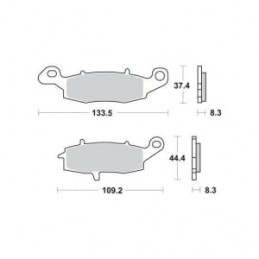 Radiator dreapta  Suzuki RM-X 450Z 2017 / RM-Z 450 2012-2017, RAD-126R - 4RIDE - MLM Motors