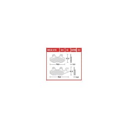 Mansoane portocalii diametru 22/24mm, 02621/A-R - ARIETE - MLM Motors