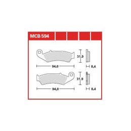 Radiator stanga Suzuki RM-Z 450 2005, RAD-021L - 4RIDE - MLM Motors