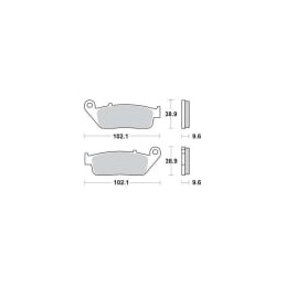 PLACUTE FRANA FATA CARBON CERAMIC BREMBO 07HO3005 - BREMBO - MLM Motors