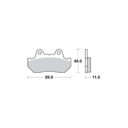 Placute de frana Carbone Lorraine 2352 MX10 (XC7) - CARBONE LORRAINE - MLM Motors