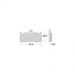 PLACUTE FRANA FATA (DREAPTA) CERAMIC TRW MCB681 3322937202607 - TRW - MLM Motors