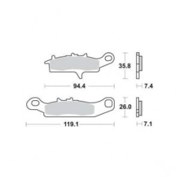 Radiator dreapta Yamaha YZ 125 2005-2019, RAD-059R - 4RIDE - MLM Motors