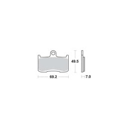 Placute de frana Carbone Lorraine 2352 MX10 (XC7) - CARBONE LORRAINE - MLM Motors