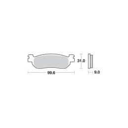 Placute de frana Carbone Lorraine 2352 MX10 (XC7) - CARBONE LORRAINE - MLM Motors