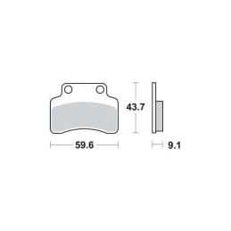 PLACUTE FRANA FATA CARBON CERAMIC BREMBO 07HO3005 - BREMBO - MLM Motors