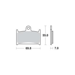 Placute de frana Carbone Lorraine 2352 MX10 (XC7) - CARBONE LORRAINE - MLM Motors