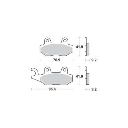 Placute de frana Carbone Lorraine 2352 MX10 (XC7) - CARBONE LORRAINE - MLM Motors