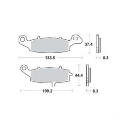 Placute de frana Carbone Lorraine 2352 MX10 (XC7) - CARBONE LORRAINE - MLM Motors