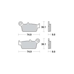 Radiator dreapta Yamaha YZ 125 2005-2019, RAD-059R - 4RIDE - MLM Motors