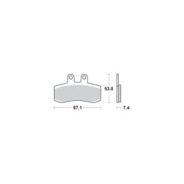 Placute de frana Carbone Lorraine 2352 MX10 (XC7) - CARBONE LORRAINE - MLM Motors