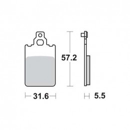 Placute de frana Carbone Lorraine 2352 MX10 (XC7) - CARBONE LORRAINE - MLM Motors