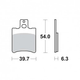 PLACUTE FRANA FATA (DREAPTA) CERAMIC TRW MCB681 3322937202607 - TRW - MLM Motors