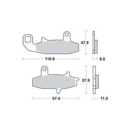 Radiator Polaris Ace / Ranger, RAD-102 - 4RIDE - MLM Motors