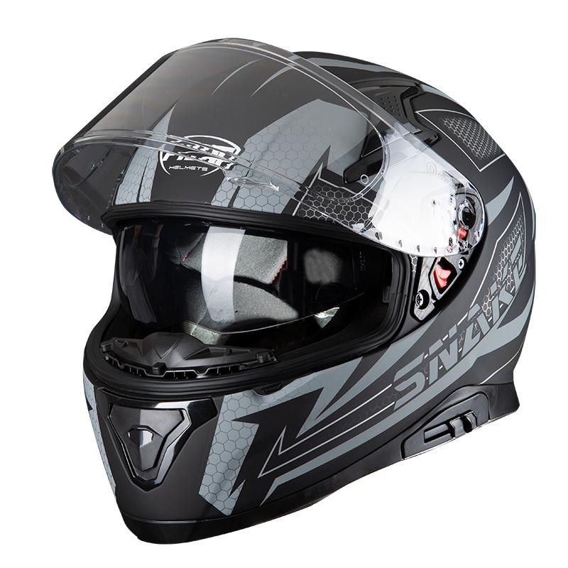 PILOT - Casca Full-face SNAKE gri mat - PILOT - MLM Motors