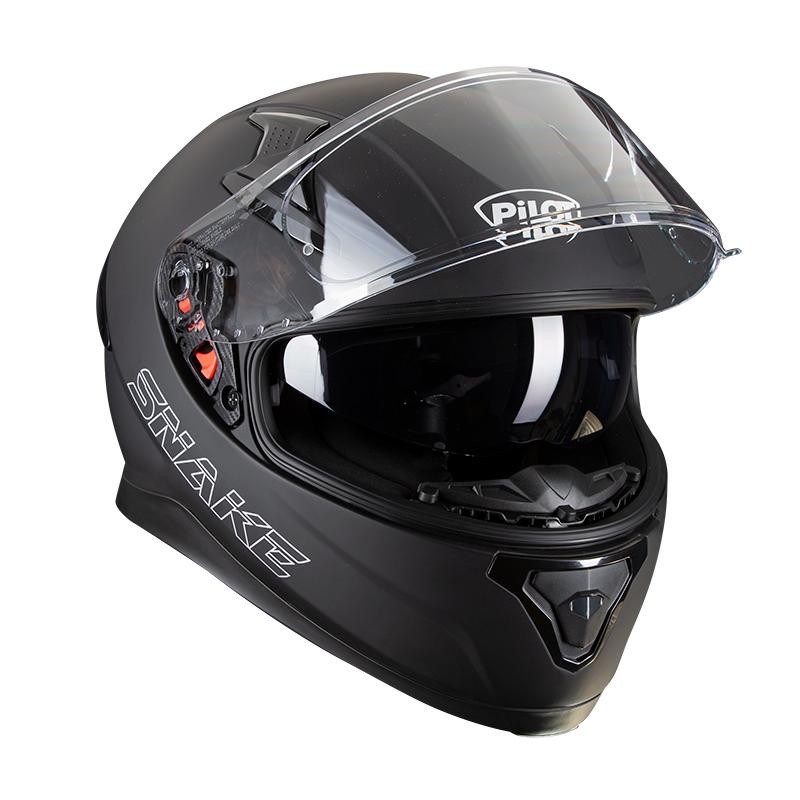 PILOT - Casca Full-face SNAKE negru mat - PILOT - MLM Motors