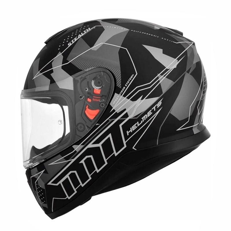 MT Helmets - Casca THUNDER 3 Stealth [sun visor] A2, gri mat - MT HELMETS - MLM Motors